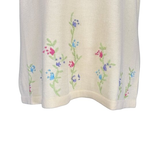 Paul Harris Design yellow floral sleeveless soft stretchy tank top size large - Picture 6 of 9